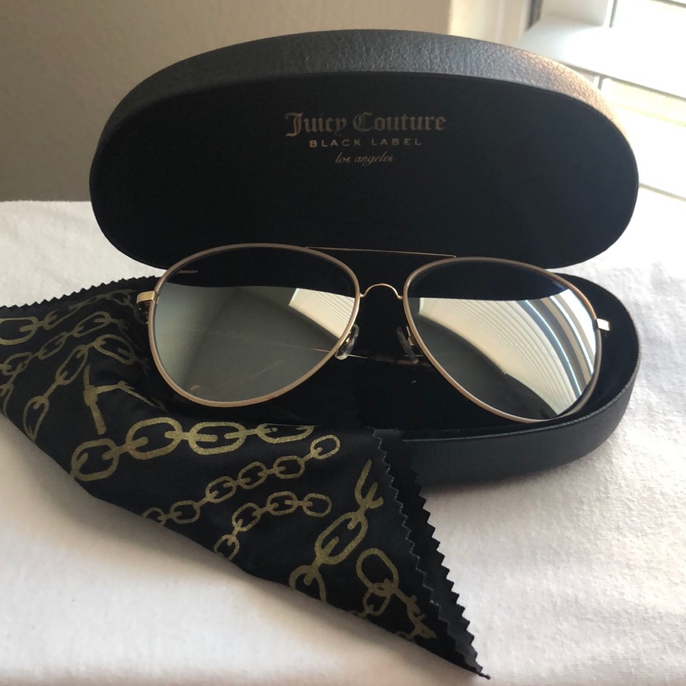 Juicy Couture Gold Aviator Sunglasses